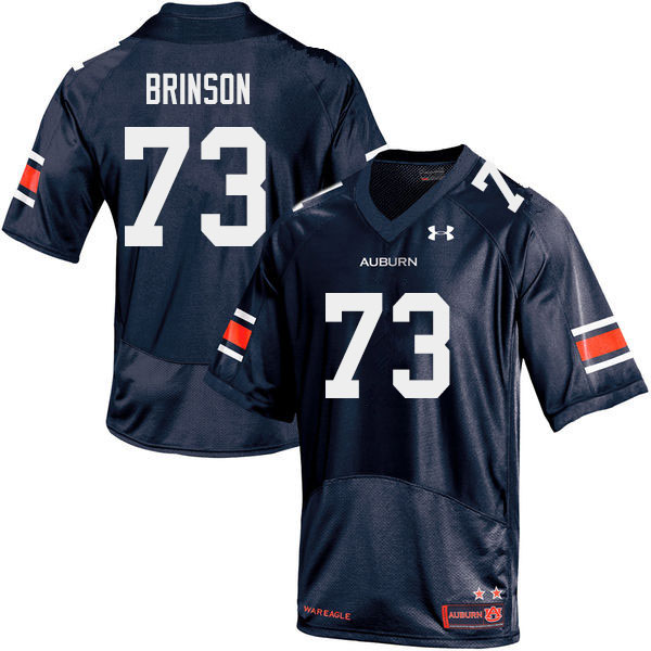 Auburn Tigers Men's Gabe Brinson #73 Navy Under Armour Stitched College 2019 NCAA Authentic Football Jersey YTG8874GD